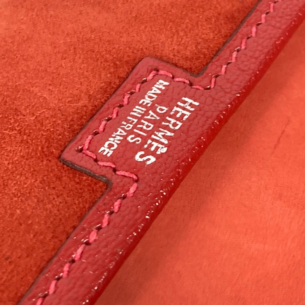 HERMES カバン Hロゴ ジジェ エラン  セカンドバッグ カバン クラッチバッグ レザー レディース レッド - brandshop-reference