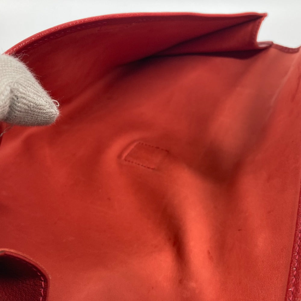 HERMES カバン Hロゴ ジジェ エラン  セカンドバッグ カバン クラッチバッグ レザー レディース レッド - brandshop-reference