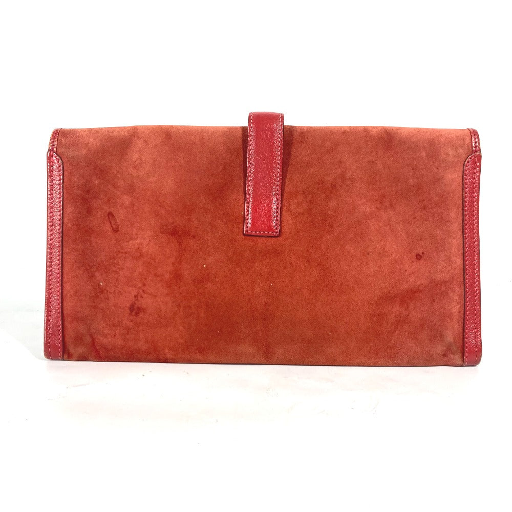 HERMES カバン Hロゴ ジジェ エラン  セカンドバッグ カバン クラッチバッグ レザー レディース レッド - brandshop-reference