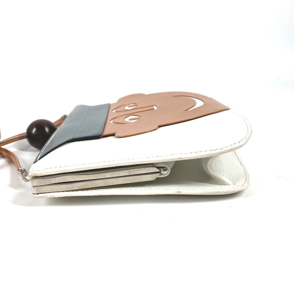 HERMES サックアマリース カバン ポシェット 斜めかけ ショルダーバッグ レザー レディース ホワイト - brandshop-reference