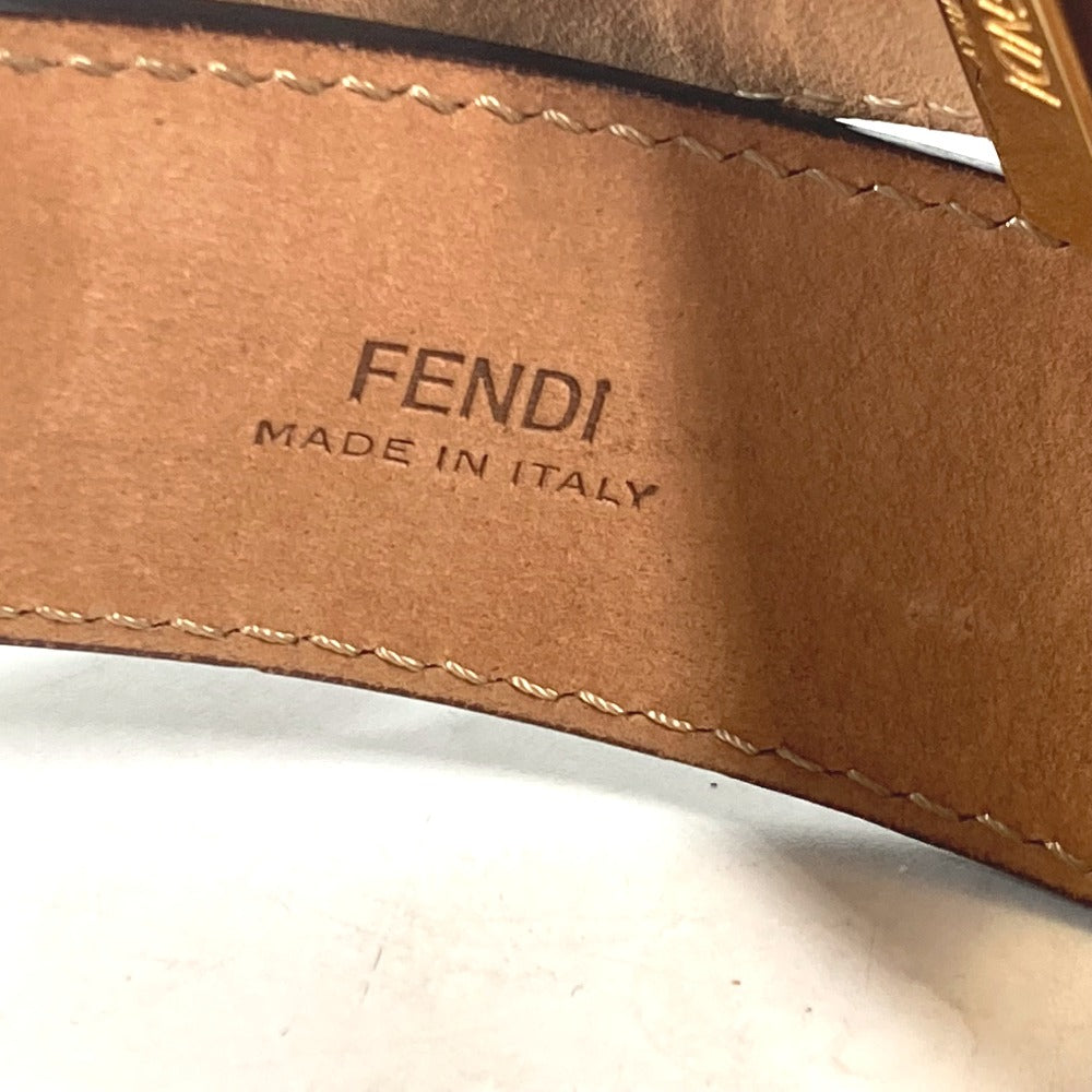 FENDI モンスター バックル アクセサリー ベルト レザー レディース ブラック