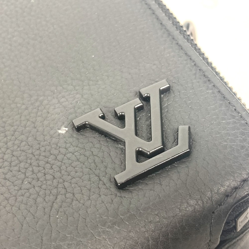 LOUIS VUITTON M59161 LV アエログラム アルファ・ウェアラブル ウォレット カバン ポシェット 長財布 ポーチ ショルダーバッグ レザー ユニセックス ノワール ブラック