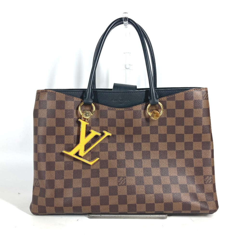 LOUIS VUITTON N40050 ダミエ リバーサイド トートバッグ カバン 肩掛け ビジネスバッグ ショルダーバッグ ダミエキャンバス レディース エベヌ ブラウン