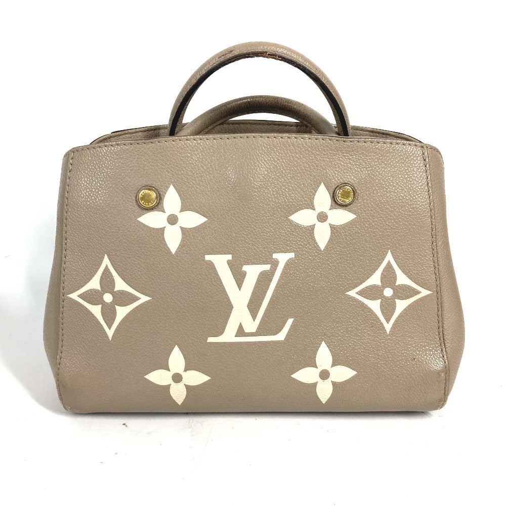 LOUIS VUITTON M45489 モノグラムアンプラント モンテーニュBB  2WAYバッグ ショルダーバッグ トートバッグ 斜め掛け ハンドバッグ モノグラムアンプラントレザー レディース トゥルトレールクレーム ベージュ