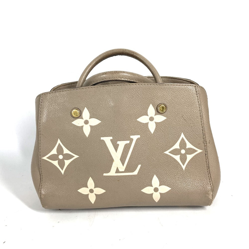 LOUIS VUITTON M45489 モノグラムアンプラント モンテーニュBB  2WAYバッグ ショルダーバッグ トートバッグ 斜め掛け ハンドバッグ モノグラムアンプラントレザー レディース トゥルトレールクレーム ベージュ