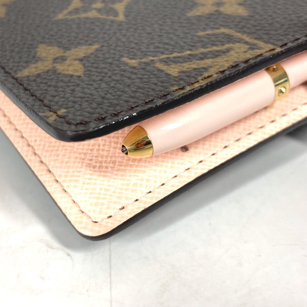 LOUIS VUITTON  R21013  モノグラム アジェンダPM コアラ システム手帳  ステーショナリー ボールペン付き 手帳カバー モノグラムキャンバス レディース ピンク