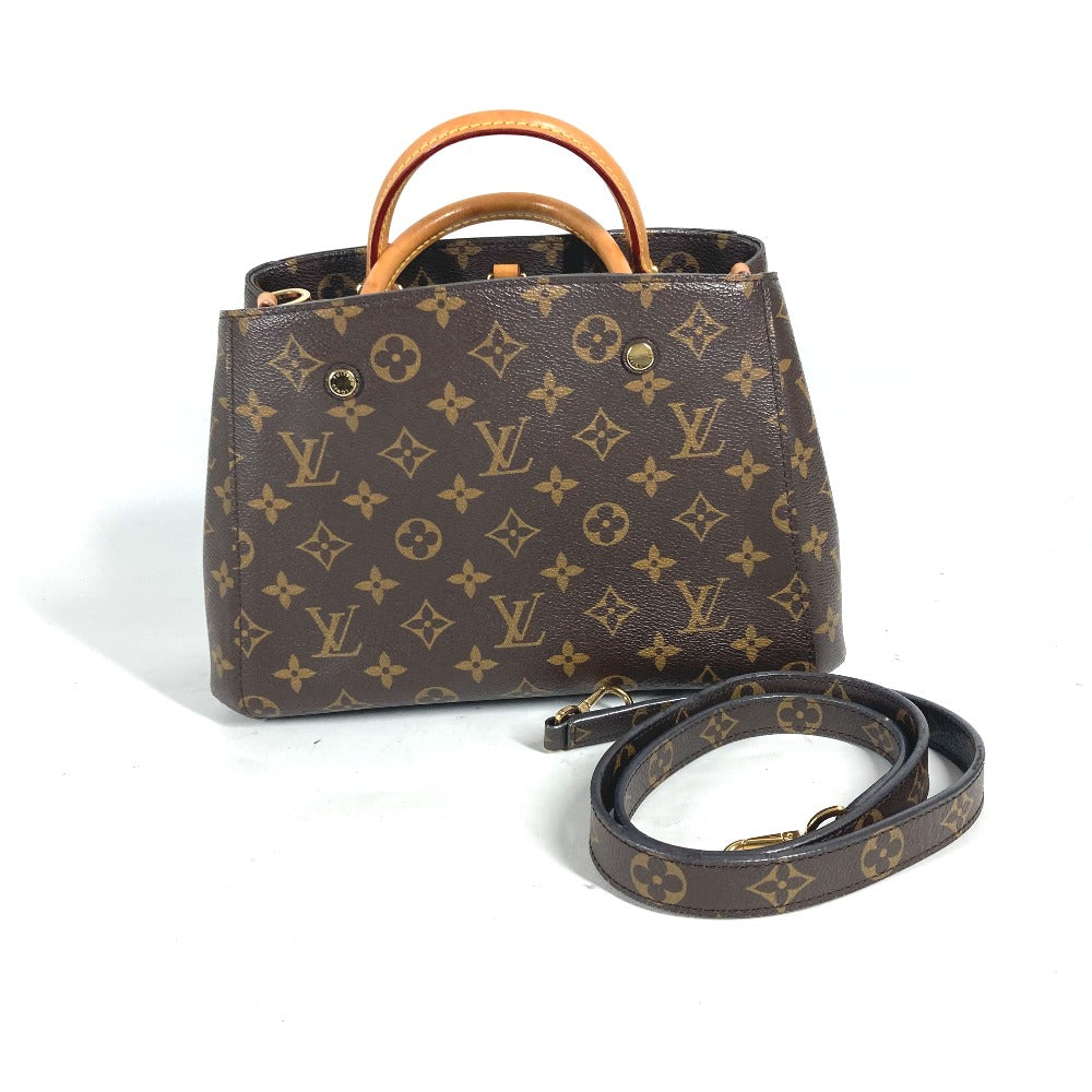 LOUIS VUITTON M41055 モノグラム モンテーニュBB 2WAYバッグ ショルダーバッグ トートバッグ 斜め掛け ハンドバッグ モノグラムキャンバス レディース ブラウン