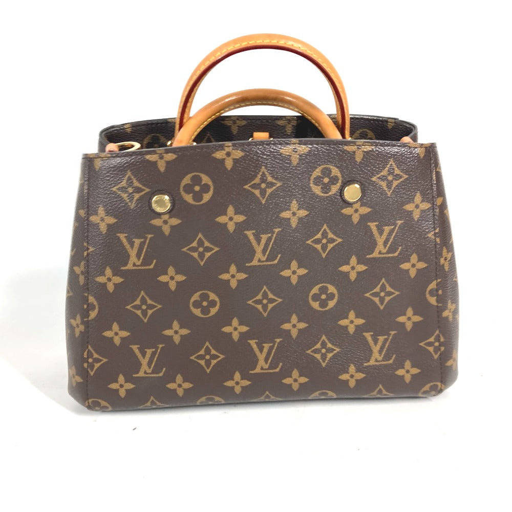 LOUIS VUITTON M41055 モノグラム モンテーニュBB 2WAYバッグ ショルダーバッグ トートバッグ 斜め掛け ハンドバッグ モノグラムキャンバス レディース ブラウン