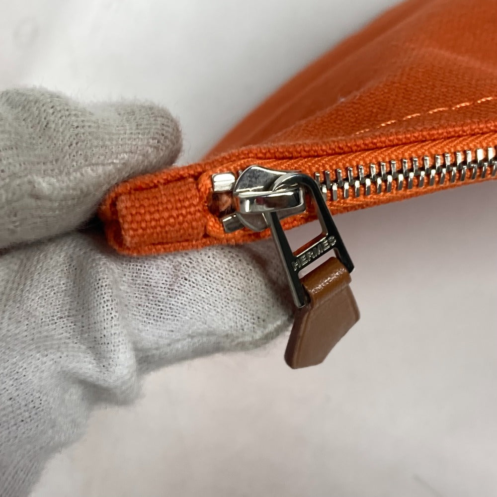 HERMES 肩掛け トートバッグ カバン ビーチバッグ パニエドプラージュPM ポーチ付き ショルダーバッグ コットン レディース  パニエドプラージュPM