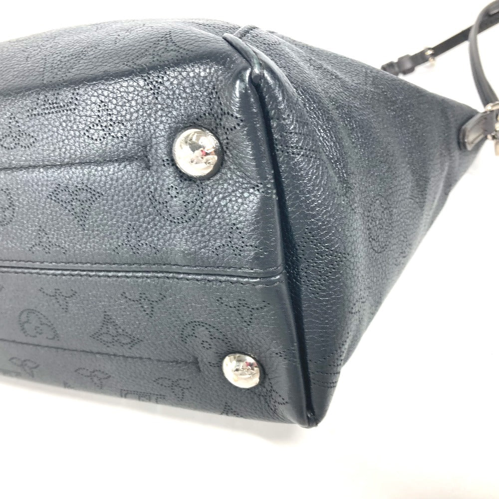 LOUIS VUITTON M54350 モノグラムマヒナ ヒナPM 斜め掛け トートバッグ ポーチ付き ショルダーバッグ ハンドバッグ レザー レディース ノワール ブラック