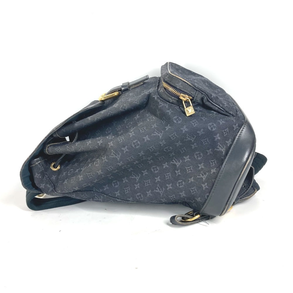 LOUIS VUITTON M92455 モノグラムミニ デニム モンスリGM カバン バックパック リュックサック モノグラムデニム レディース ネイビー