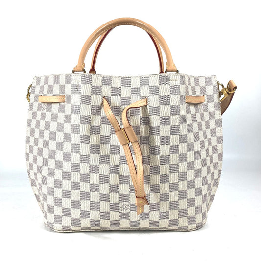 LOUIS VUITTON N41579 ダミエアズール ジロラッタ カバン 2WAYバッグ 巾着 ショルダーバッグ 肩掛け ショルダーバッグ ダミエアズールキャンバス レディース ホワイト - brandshop-reference
