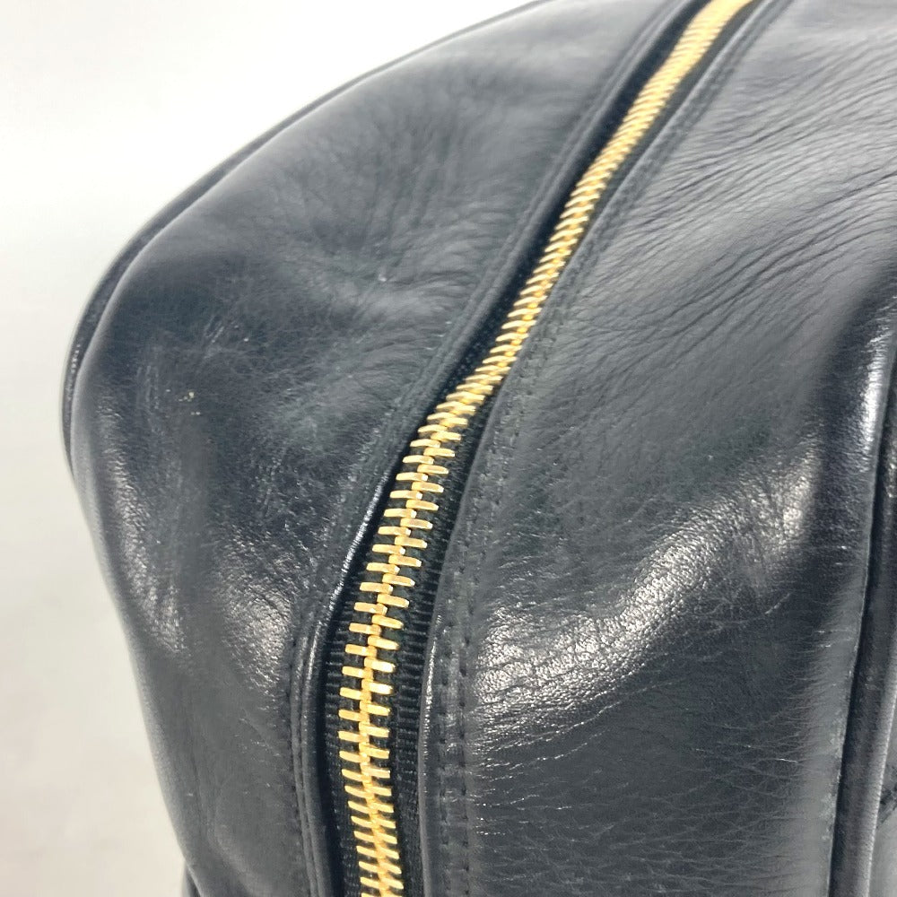 CHANEL ヴィンテージ ビコローレ セカンドバッグ カバン メイクポーチ 化粧ポーチ ポーチ レザー レディース ブラック - brandshop-reference