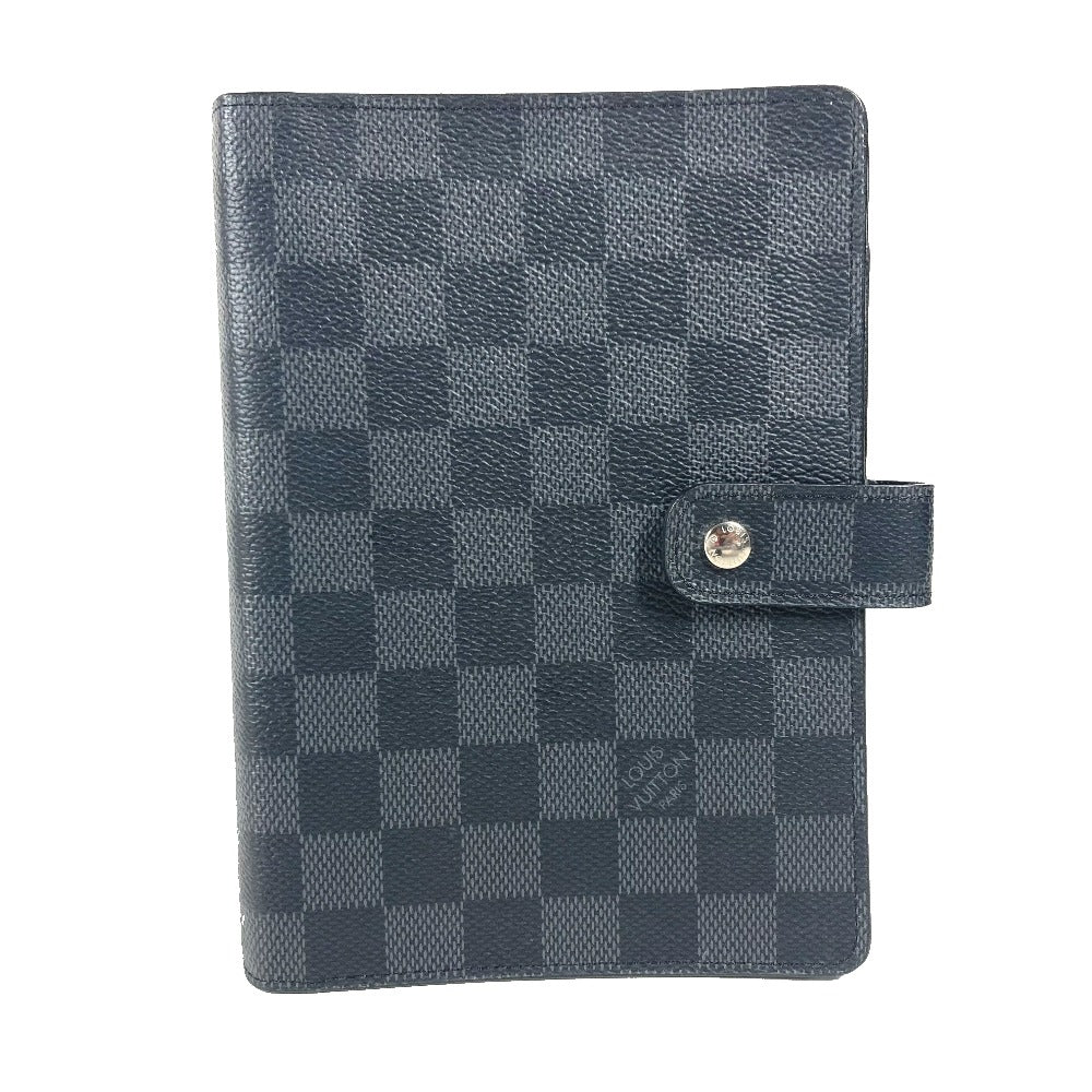 LOUIS VUITTON  R20242 ダミエグラフィット アジェンダ MM システム手帳 ステーショナリー 手帳カバー ダミエグラフィットキャンバス ユニセックス ブラック - brandshop-reference