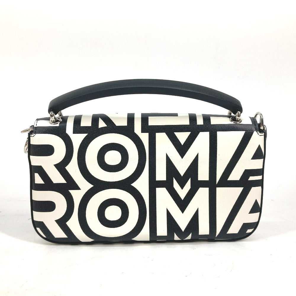 FENDI 7AS142 マークジェイコブス コラボ  バゲット フォンポーチ  カバン ロゴ ショルダーバッグ 2WAYバッグ 斜め掛け ハンドバッグ レザー レディース ホワイト - brandshop-reference