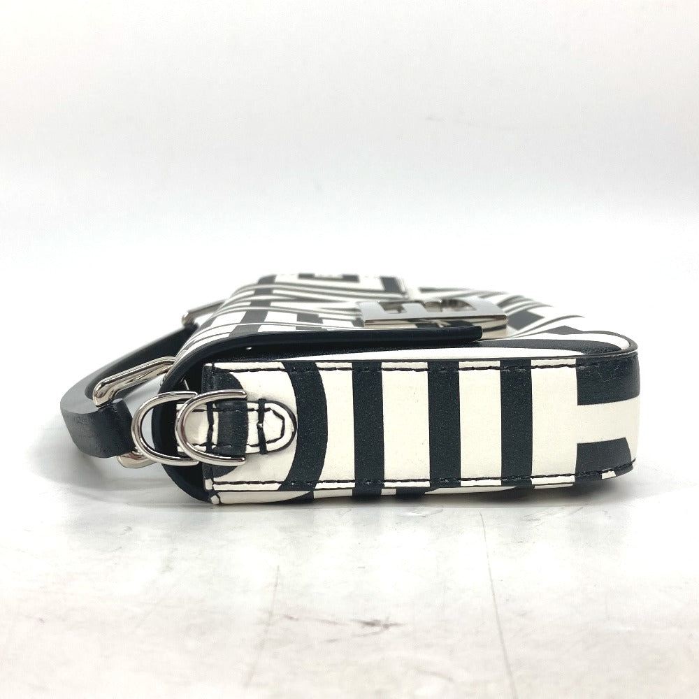 FENDI 7AS142 マークジェイコブス コラボ  バゲット フォンポーチ  カバン ロゴ ショルダーバッグ 2WAYバッグ 斜め掛け ハンドバッグ レザー レディース ホワイト - brandshop-reference