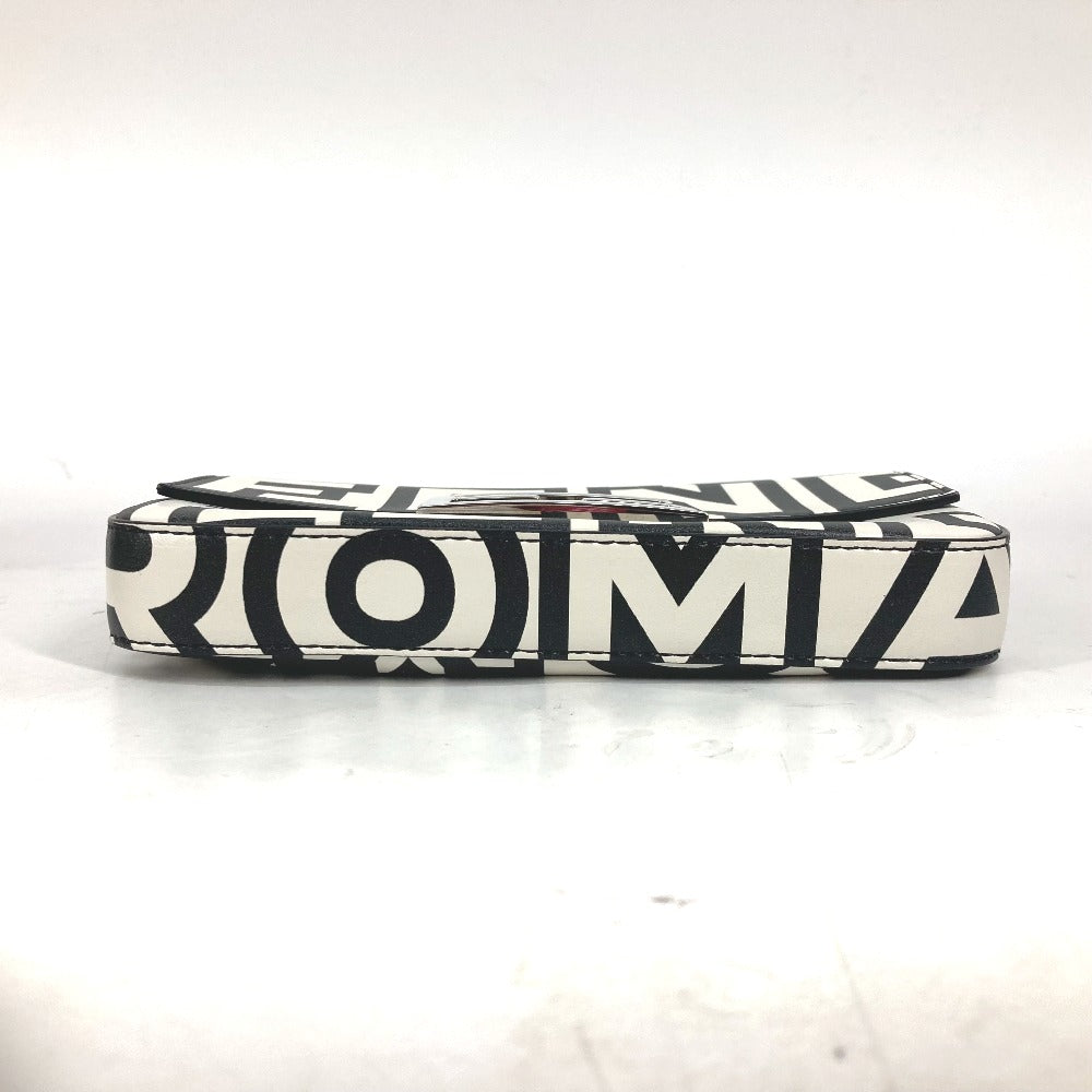 FENDI 7AS142 マークジェイコブス コラボ  バゲット フォンポーチ  カバン ロゴ ショルダーバッグ 2WAYバッグ 斜め掛け ハンドバッグ レザー レディース ホワイト - brandshop-reference