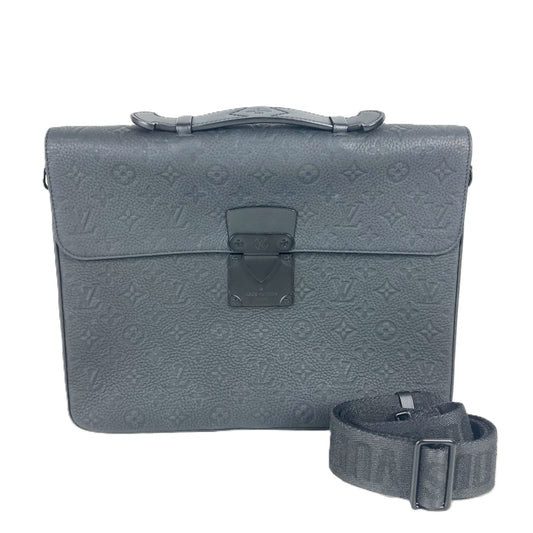 LOUIS VUITTON M20835 モノグラムトリヨン Sロック・ブリーフケース トートバッグ カバン ビジネスバッグ ハンドバッグ トリヨンレザー メンズ ノワール ブラック - brandshop-reference