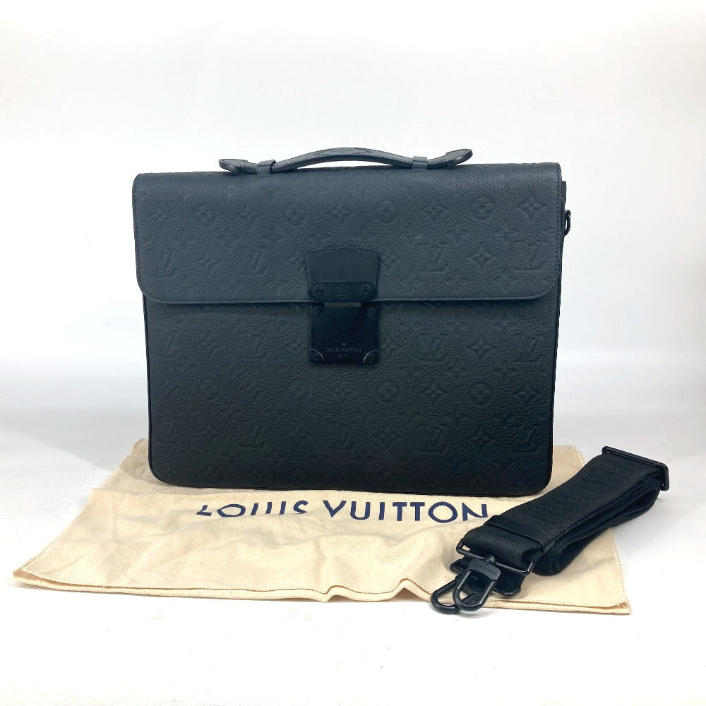 LOUIS VUITTON M20835 モノグラムトリヨン Sロック・ブリーフケース トートバッグ カバン ビジネスバッグ ハンドバッグ トリヨンレザー メンズ ノワール ブラック - brandshop-reference