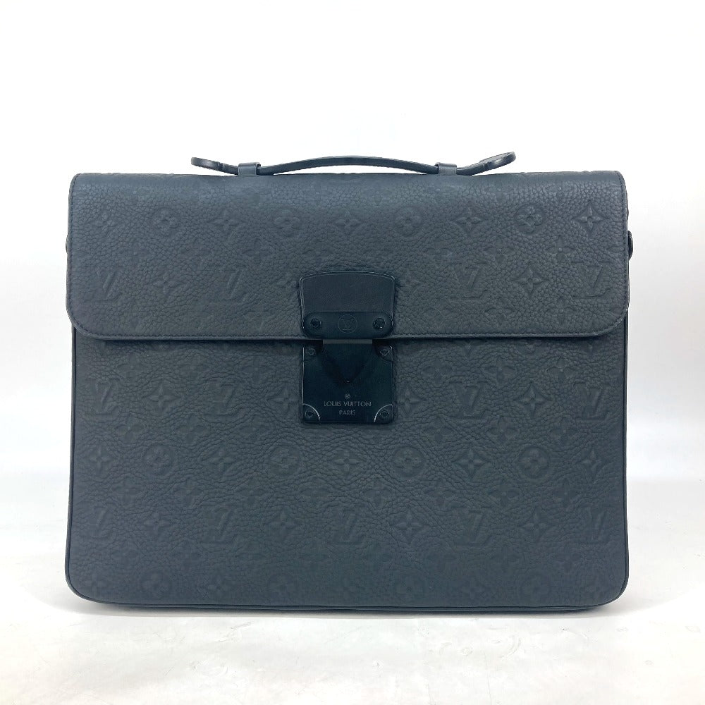 LOUIS VUITTON M20835 モノグラムトリヨン Sロック・ブリーフケース トートバッグ カバン ビジネスバッグ ハンドバッグ トリヨンレザー メンズ ノワール ブラック - brandshop-reference