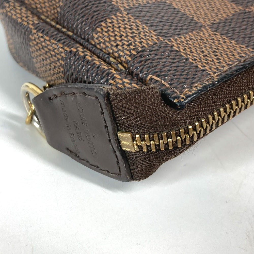 LOUIS VUITTON N58011 ダミエ T＆B ミニ ポシェット アクセソワール カバン アクセサリーポーチ チェーン ハンドバッグ ダミエキャンバス レディース エベヌ ブラウン - brandshop-reference