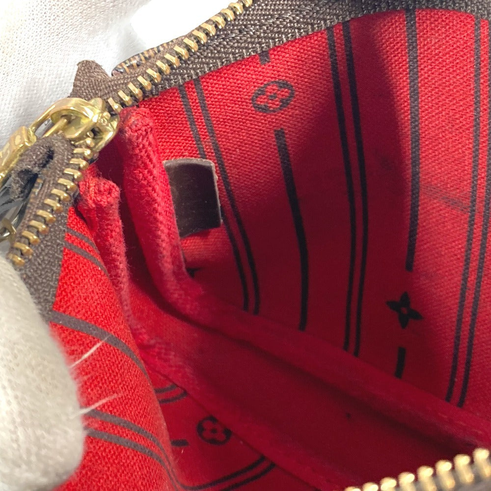 LOUIS VUITTON N58011 ダミエ T＆B ミニ ポシェット アクセソワール カバン アクセサリーポーチ チェーン ハンドバッグ ダミエキャンバス レディース エベヌ ブラウン - brandshop-reference