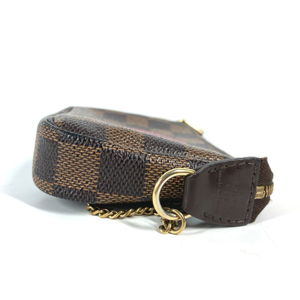LOUIS VUITTON N58011 ダミエ T＆B ミニ ポシェット アクセソワール カバン アクセサリーポーチ チェーン ハンドバッグ ダミエキャンバス レディース エベヌ ブラウン - brandshop-reference