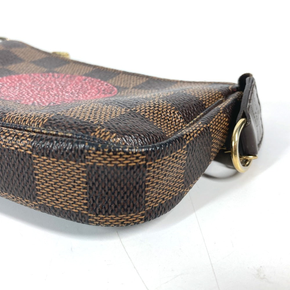 LOUIS VUITTON N58011 ダミエ T＆B ミニ ポシェット アクセソワール カバン アクセサリーポーチ チェーン ハンドバッグ ダミエキャンバス レディース エベヌ ブラウン - brandshop-reference