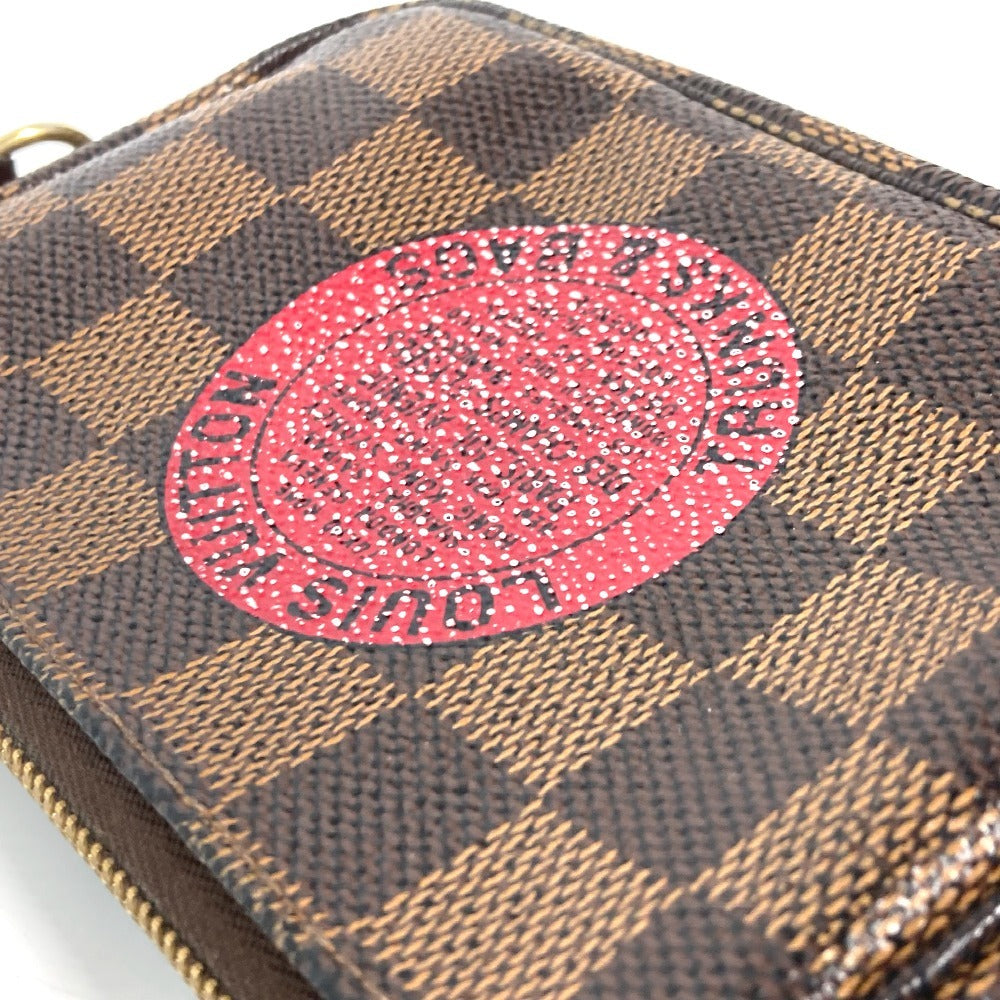 LOUIS VUITTON N58011 ダミエ T＆B ミニ ポシェット アクセソワール カバン アクセサリーポーチ チェーン ハンドバッグ ダミエキャンバス レディース エベヌ ブラウン - brandshop-reference