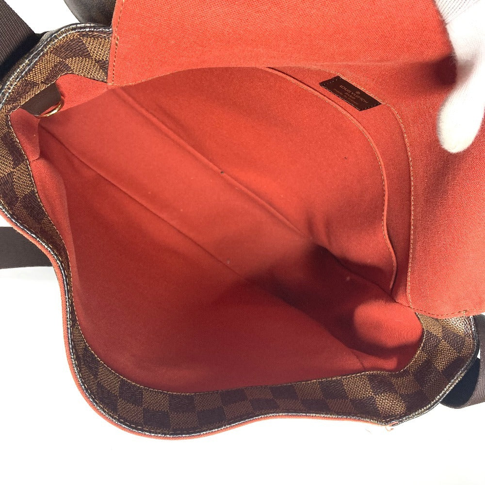 LOUIS VUITTON N45258 ダミエ バスティーユ 斜め掛け カバン フラップ ショルダーバッグ ダミエキャンバス ユニセックス エベヌ ブラウン - brandshop-reference