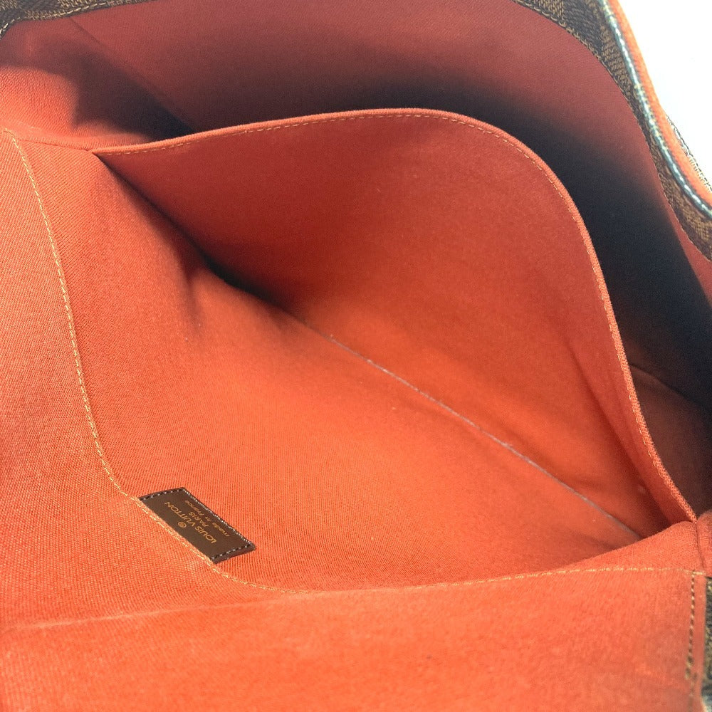 LOUIS VUITTON N45258 ダミエ バスティーユ 斜め掛け カバン フラップ ショルダーバッグ ダミエキャンバス ユニセックス エベヌ ブラウン - brandshop-reference