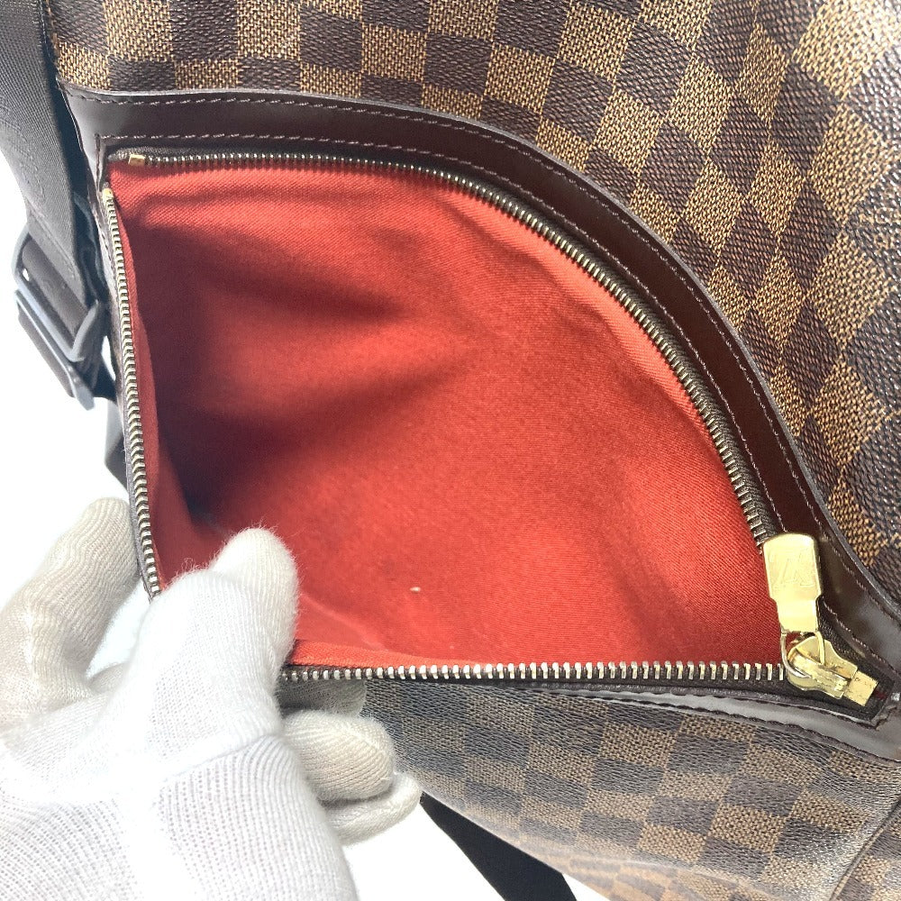 LOUIS VUITTON N45258 ダミエ バスティーユ 斜め掛け カバン フラップ ショルダーバッグ ダミエキャンバス ユニセックス エベヌ ブラウン - brandshop-reference