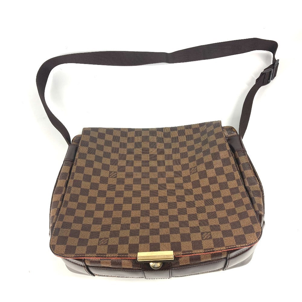 LOUIS VUITTON N45258 ダミエ バスティーユ 斜め掛け カバン フラップ ショルダーバッグ ダミエキャンバス ユニセックス エベヌ ブラウン - brandshop-reference