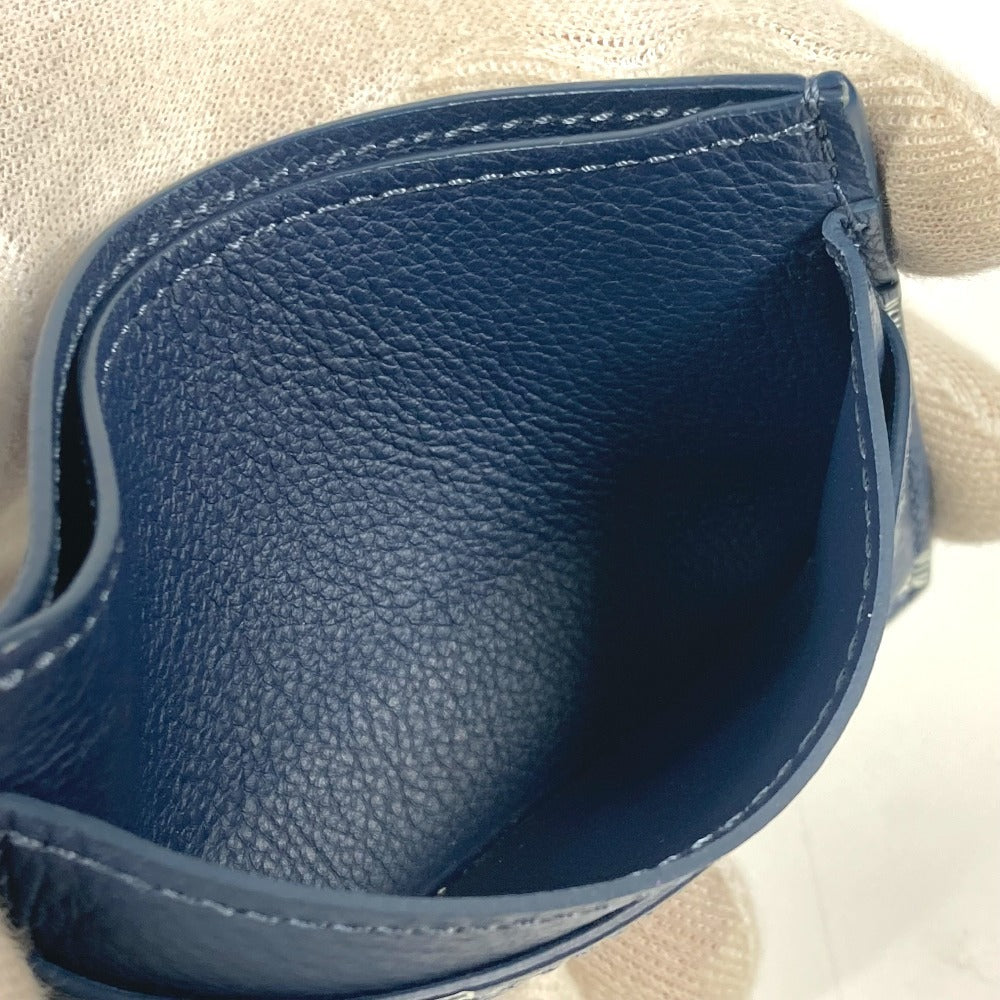 LOUIS VUITTON M83700 モノグラムシャドウ ポルト カルト・ダブル 名刺入れ パスケース カードケース モノグラムシャドウレザー ユニセックス ブルーマリーヌ ネイビー - brandshop-reference