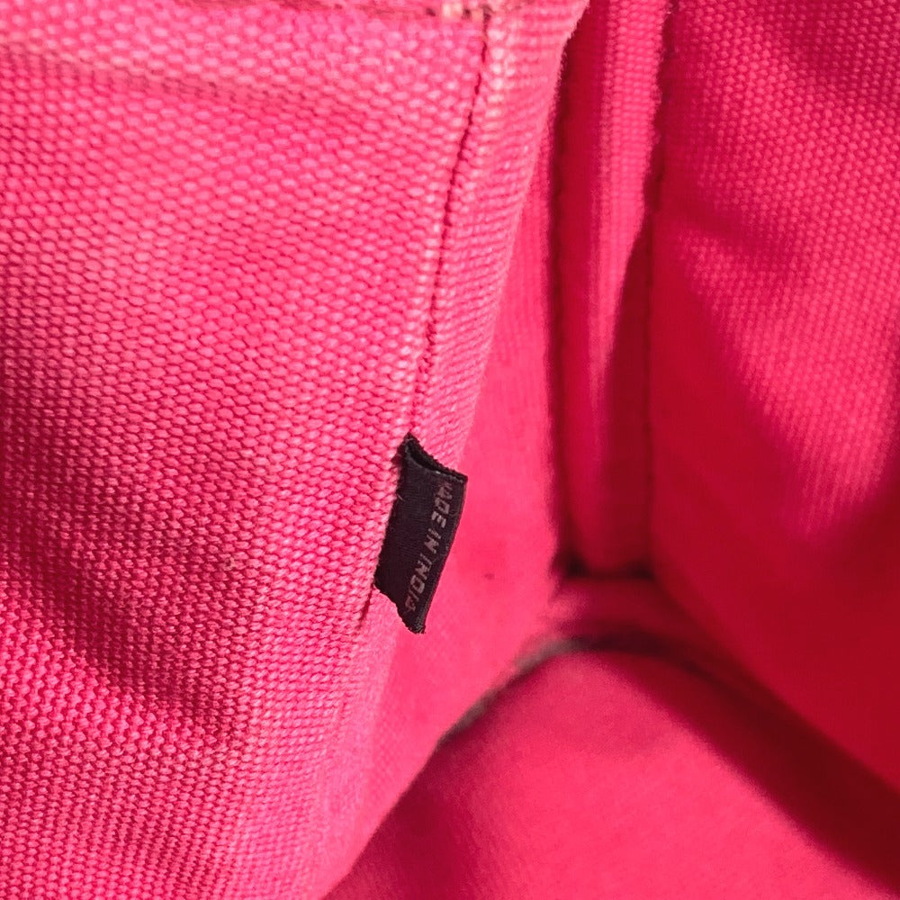 PRADA Canapa Logo Shoulder Bag/Tote Bag, Canvas, Women's, Pink