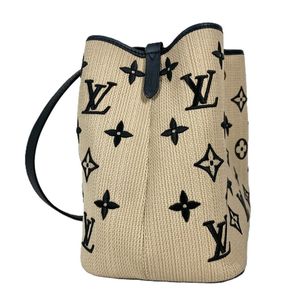 LOUIS VUITTON M23080 モノグラムバイザプール ネオノエMM カバン ショルダーバッグ 斜め掛け 巾着 ショルダーバッグ コットン レディース ノワール ブラック - brandshop-reference