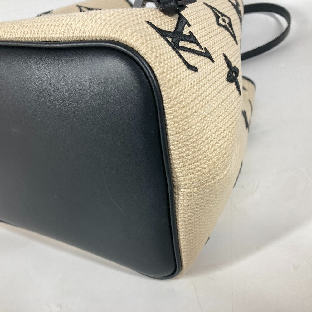 LOUIS VUITTON M23080 モノグラムバイザプール ネオノエMM カバン ショルダーバッグ 斜め掛け 巾着 ショルダーバッグ コットン レディース ノワール ブラック - brandshop-reference