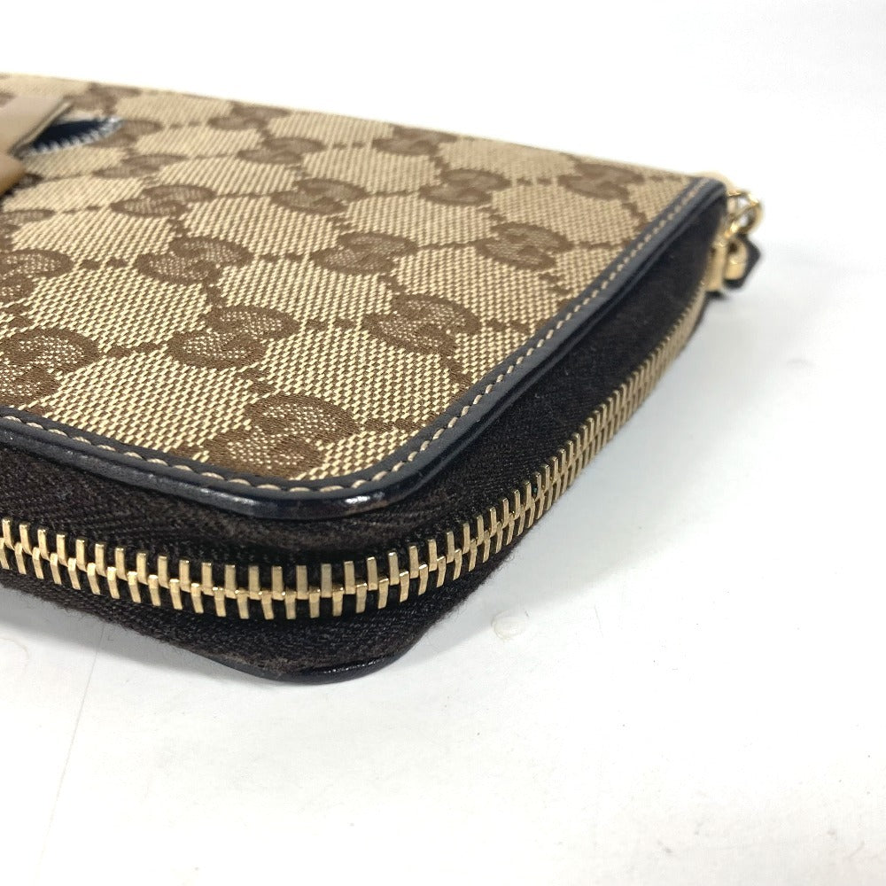 GUCCI 233152 GG グッチョリ チワワ 犬 手帳ケース システム手帳 ラウンドファスナー 手帳カバー GGキャンバス/レザー ユニセックス ベージュ - brandshop-reference