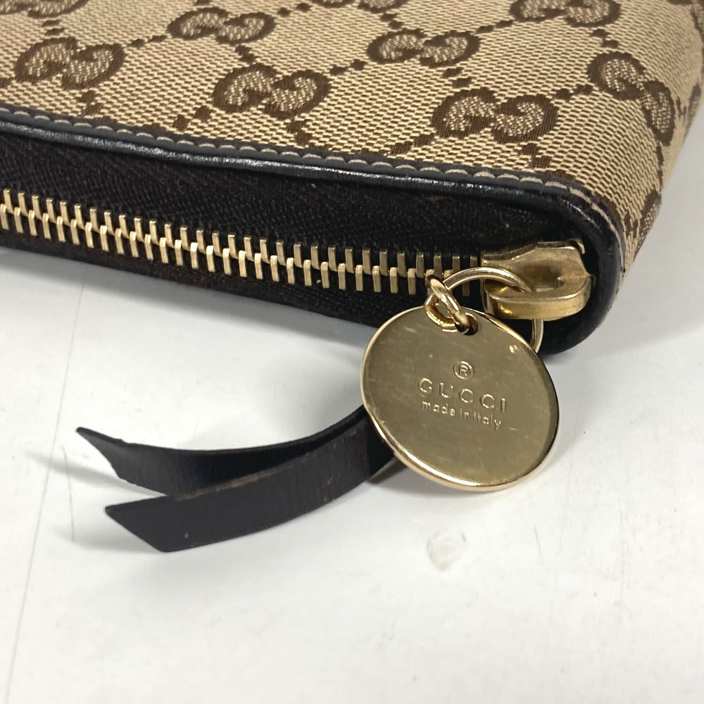 GUCCI 233152 GG グッチョリ チワワ 犬 手帳ケース システム手帳 ラウンドファスナー 手帳カバー GGキャンバス/レザー ユニセックス ベージュ - brandshop-reference