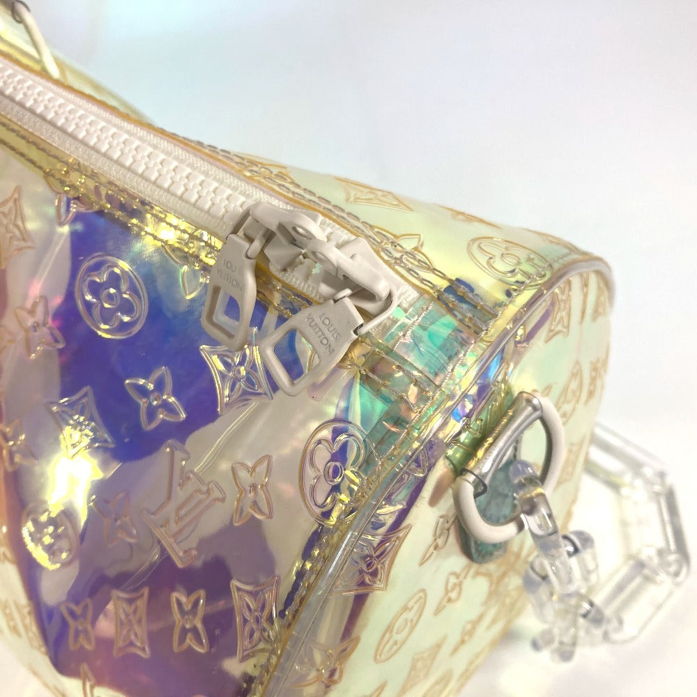 LOUIS VUITTON M53271 モノグラムプリズム  キーポル・バンドリエール50  カバン 旅行バッグ ショルダーバッグ ボストンバッグ レザー ユニセックス オーロラ クリア - brandshop-reference