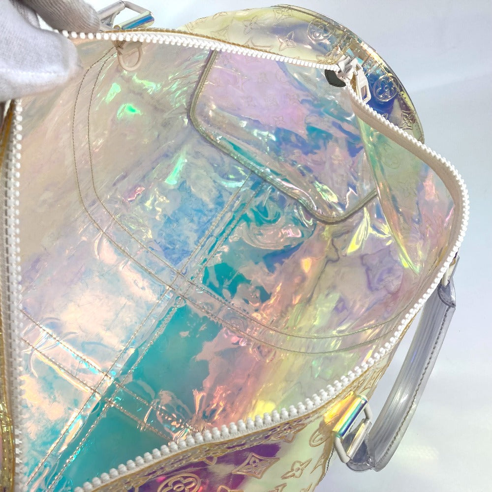 LOUIS VUITTON M53271 モノグラムプリズム  キーポル・バンドリエール50  カバン 旅行バッグ ショルダーバッグ ボストンバッグ レザー ユニセックス オーロラ クリア - brandshop-reference
