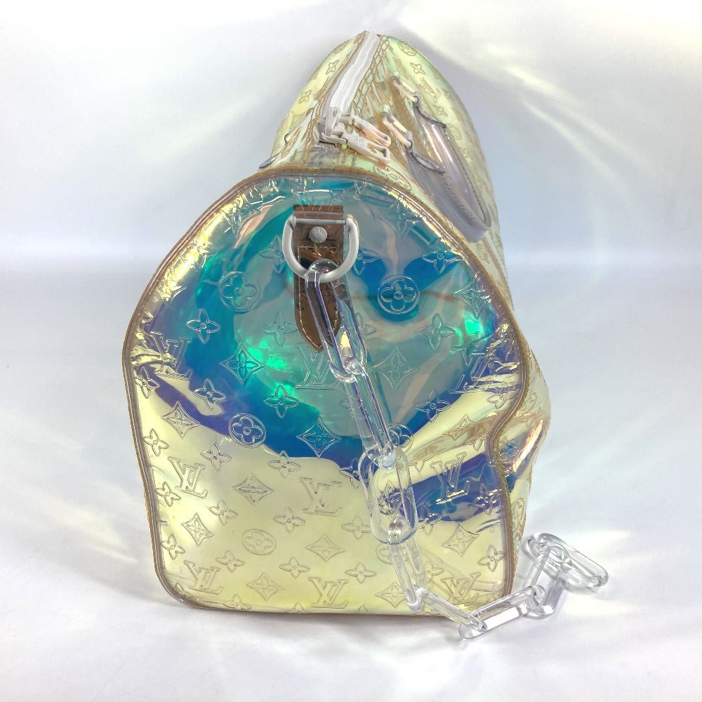 LOUIS VUITTON M53271 モノグラムプリズム  キーポル・バンドリエール50  カバン 旅行バッグ ショルダーバッグ ボストンバッグ レザー ユニセックス オーロラ クリア - brandshop-reference