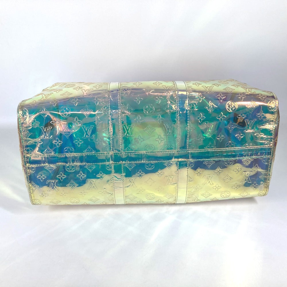 LOUIS VUITTON M53271 モノグラムプリズム  キーポル・バンドリエール50  カバン 旅行バッグ ショルダーバッグ ボストンバッグ レザー ユニセックス オーロラ クリア - brandshop-reference