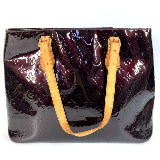 LOUIS VUITTON M91994 モノグラムヴェルニ ブレントウッド カバン フラップ トートバッグ 肩掛け ショルダーバッグ モノグラムヴェルニキャンバス レディース アマラント パープル - brandshop-reference