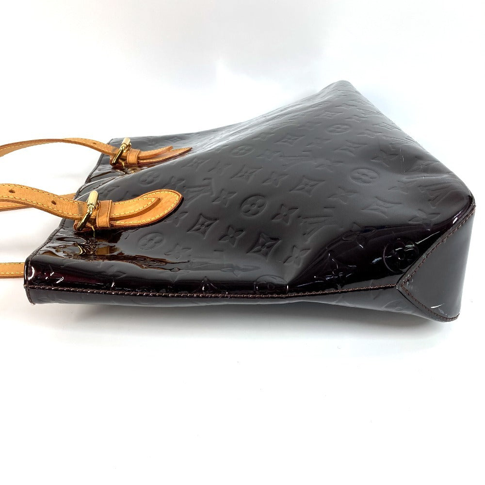 LOUIS VUITTON M91994 モノグラムヴェルニ ブレントウッド カバン フラップ トートバッグ 肩掛け ショルダーバッグ モノグラムヴェルニキャンバス レディース アマラント パープル - brandshop-reference