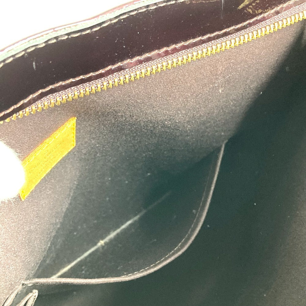 LOUIS VUITTON M91994 モノグラムヴェルニ ブレントウッド カバン フラップ トートバッグ 肩掛け ショルダーバッグ モノグラムヴェルニキャンバス レディース アマラント パープル - brandshop-reference