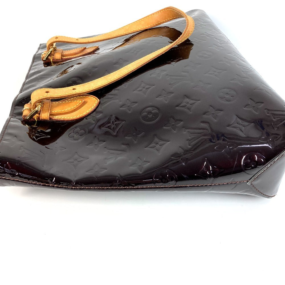 LOUIS VUITTON M91994 モノグラムヴェルニ ブレントウッド カバン フラップ トートバッグ 肩掛け ショルダーバッグ モノグラムヴェルニキャンバス レディース アマラント パープル - brandshop-reference