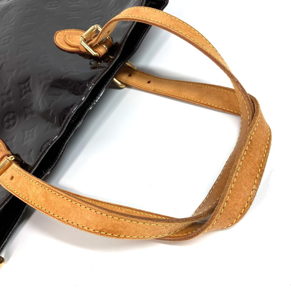 LOUIS VUITTON M91994 モノグラムヴェルニ ブレントウッド カバン フラップ トートバッグ 肩掛け ショルダーバッグ モノグラムヴェルニキャンバス レディース アマラント パープル - brandshop-reference