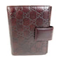 GUCCI 115240 グッチシマ GG ステーショナリー ケース 手帳カバー シマレザー ユニセックス ブラウン - brandshop-reference