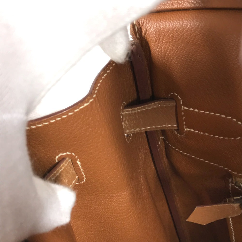 HERMES トートバッグ バーキン35 カバン  ハンドバッグ レザー ユニセックス ゴールド - brandshop-reference